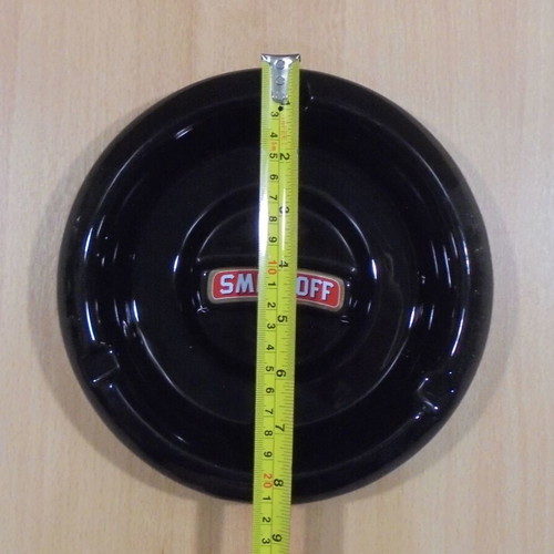 Smirnoff vodka old round promotional ceramic ashtray like new