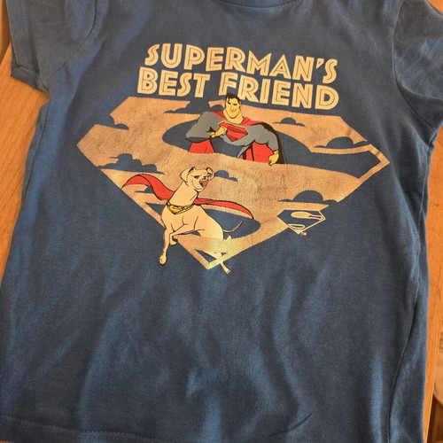Boys' T-shirts size 116 cm, pack of 10, white and blue
