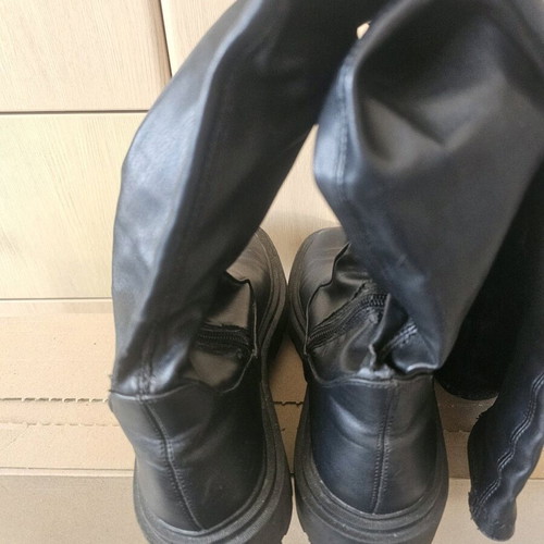 Zara over the knee boots used, black, size 39