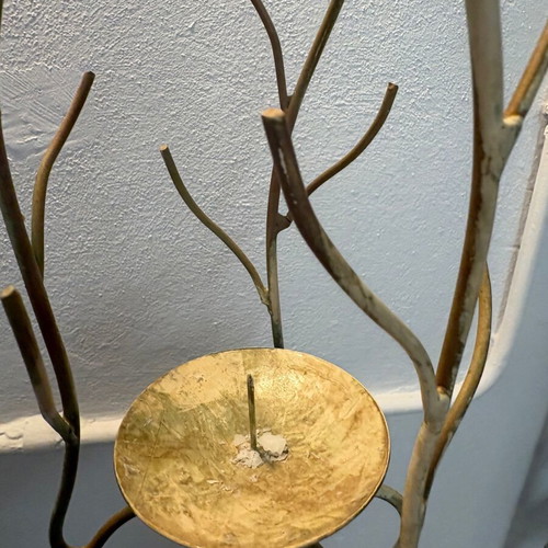 Wedding Candle Set with Candle Holders like new