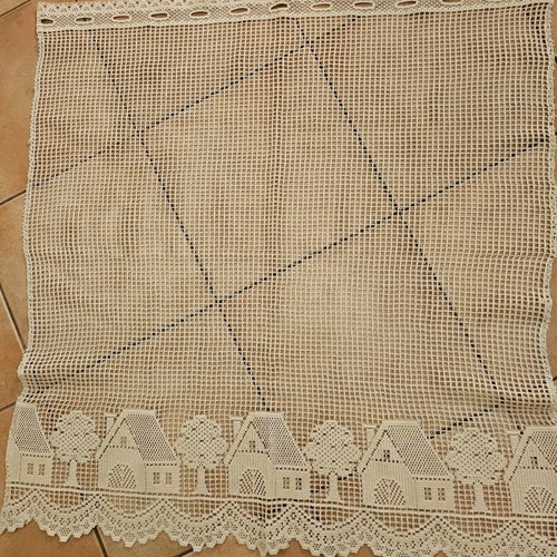 Handmade curtains used, set of 2 small