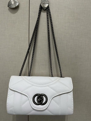 Women's bag white like new, crossbody