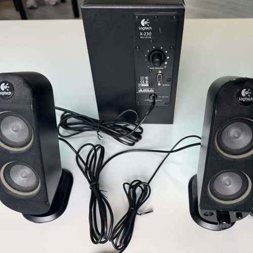 Logitech X-230 computer speakers 2+1 used with subwoofer