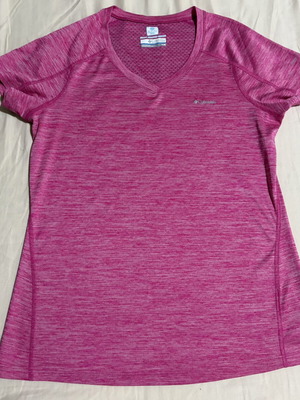Columbia Omni-Freeze T-Shirt M like new, red and pink