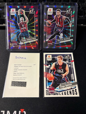 Euroleague Contenders Baskonia Lot new, 3 numbered 1 auto