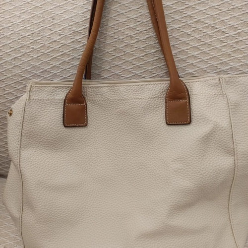 Kem shoulder bag large size new, beige and brown