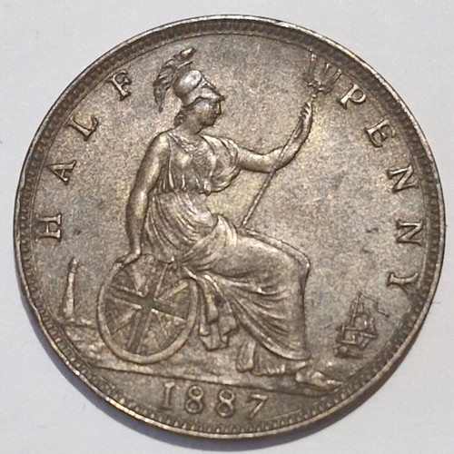 Half Penny Victoria 1887 like new
