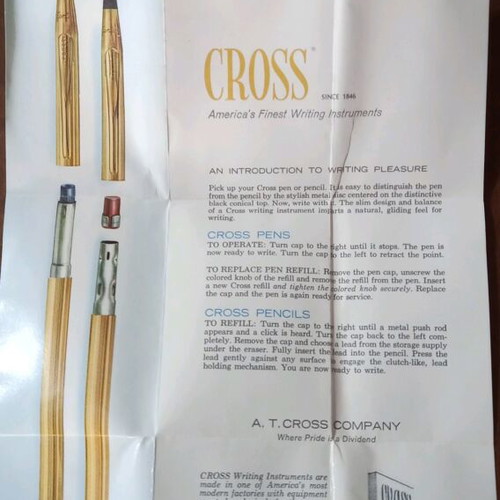 Collectible 14k gold-plated pen with two refills new