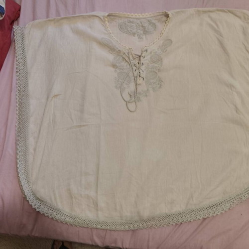 Kaftan short beachwear used, one size up to XL, beige