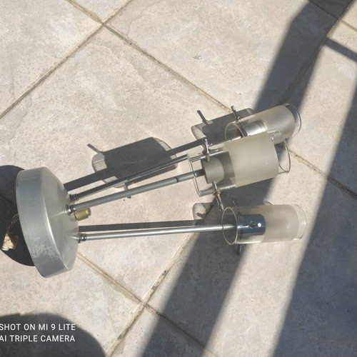 Ceiling Light 3-Spot Inox Matte Glass like new