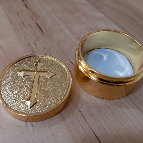 Holy Communion carrying box 4 x 2 cm new