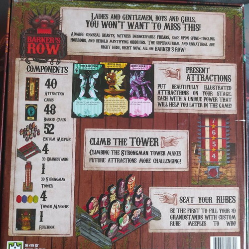 Barkers Row board game like new