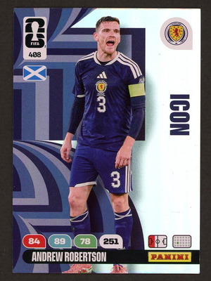 2026 Panini World Cup Adrenalyn XL #408 Robertson Icons card like new