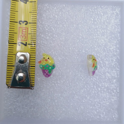 Handmade hypoallergenic earrings pack of 2 colorful pairs