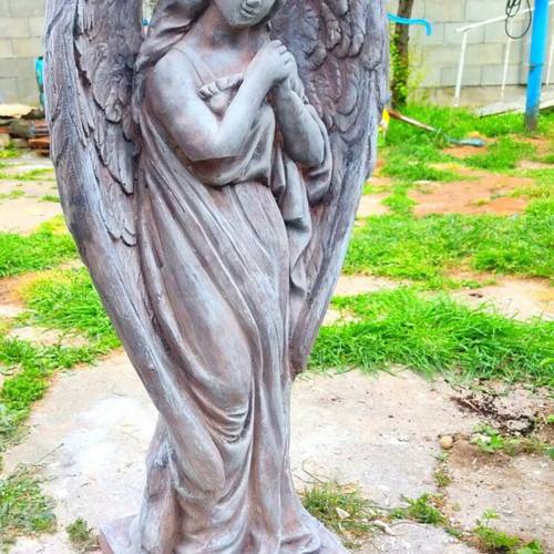 Guardian Angel vibroconcrete figure new, 80 cm height