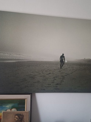 Canvas painting like new, size 0.78 x 118 m