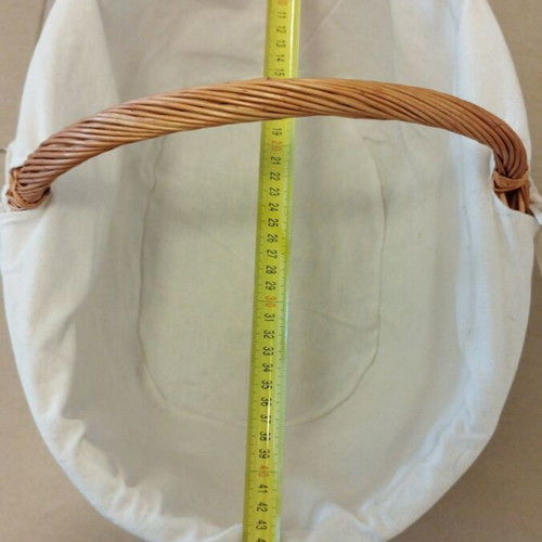 Wicker basket new with cotton lining