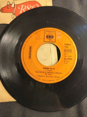Santana «Samba Pa Ti» single βινυλίου 45 στροφών