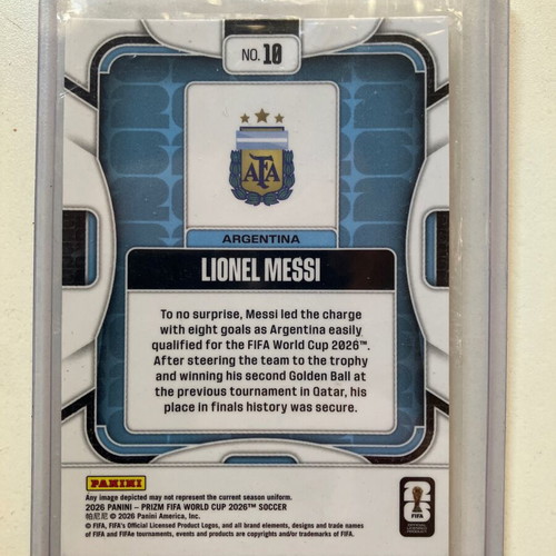 Lionel Messi Panini Primz base card, excellent condition