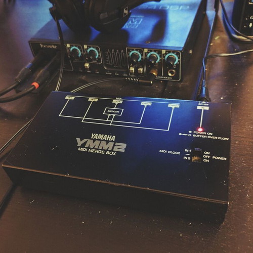 Yamaha YMM2 Midi Merge Box used, vintage 80s, made in Japan