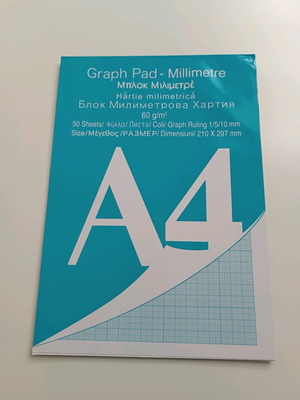 A4 Millimetre Graph Pad like new