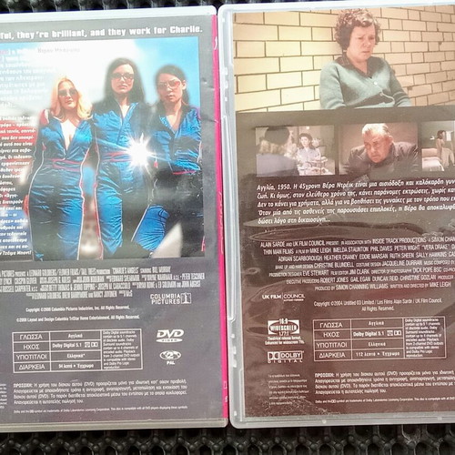 Charlie's Angels and Vera Drake DVDs used, foreign cinema