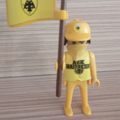 Playmobil AEK Fan Figure like new with team flag