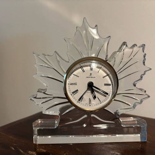 Crystal clock Nachtmann like new