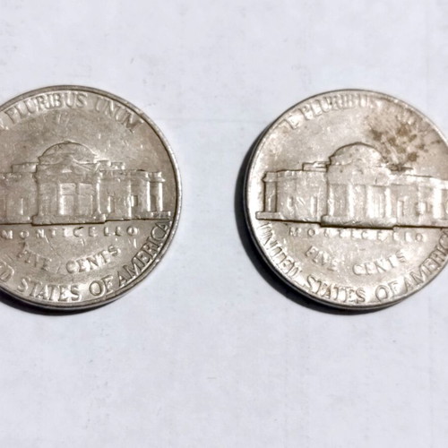 USA 5 cents coins used