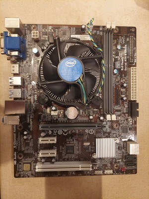 Turbo-X ECS H81M motherboard with Intel G3420 CPU and cooler refurbished