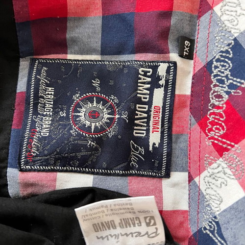 Camp David shirt black size 6XL like new