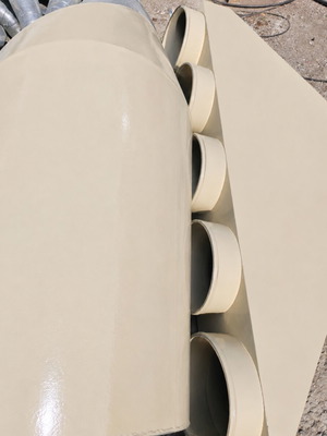 Industrial Sawdust Waste Absorption System like new with 5 silo bag inlets
