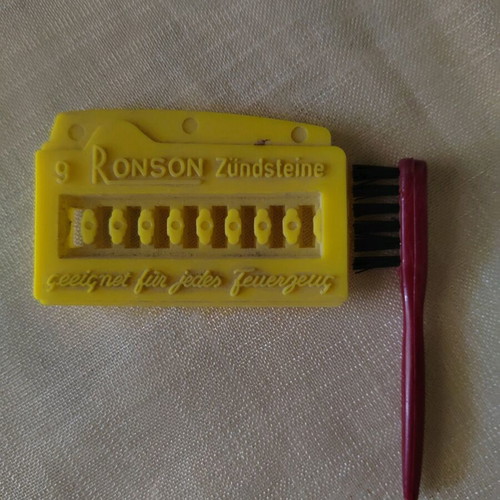 Ronson lighter used with case, instructions, and box
