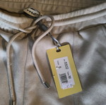 Suede pants beige new size M