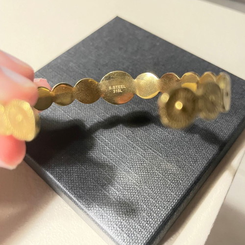 Steel bracelet used, purchased from Italy