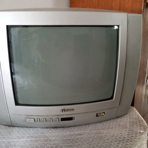 Vintage 14-inch Funai TV used, functional