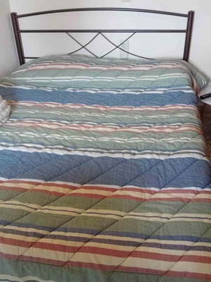 Bed with mattress, sofa and fridge like new, gift washing machine 7 kg