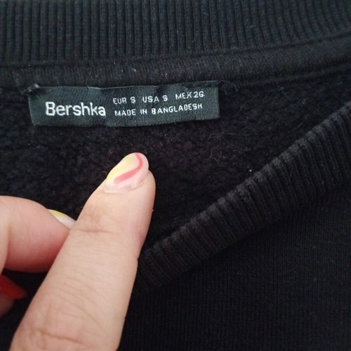 Bershka top like new, black, sizes S and M