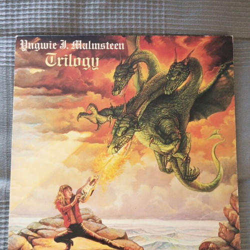 Trilogy Yngwie Malmsteen record used, metal