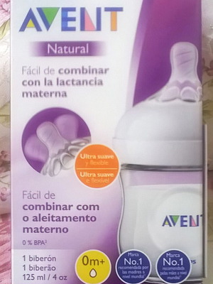 Philips Avent 125ml baby bottle new with silicone nipple