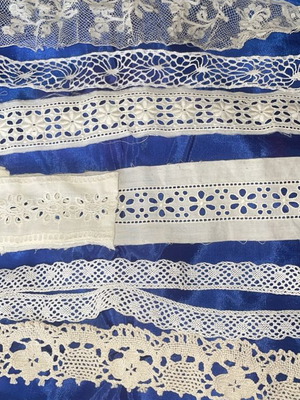 Παλαιές δαντέλλες μεταχειρισμένες, vintage, σετ