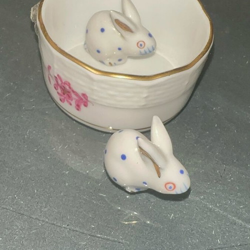 Vintage Herent porcelain miniatures set of 3 like new