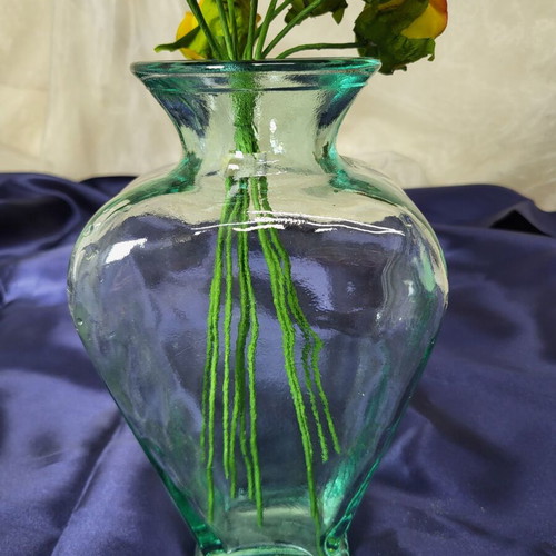 Set of 3 Handmade Glass Vases Studio AD like new
