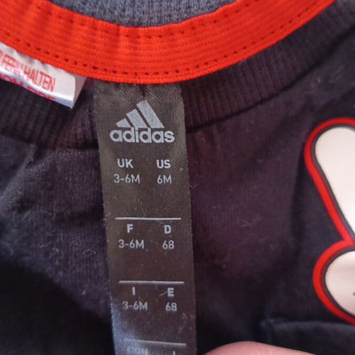 Adidas Mickey Disney baby set used 3-6 months