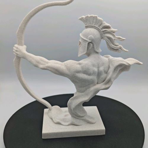 Spartan Archer Bust with Marble Effect, New