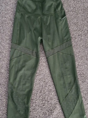 Adidas sports leggings green like new, size M