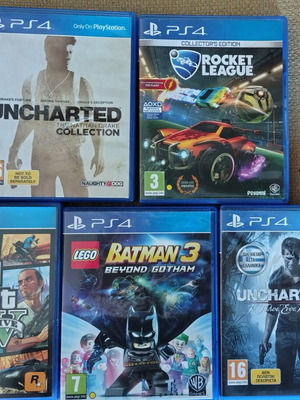 Παιχνίδια PlayStation PS4 σαν καινούργια, πακέτο 5