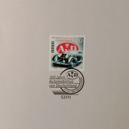 German stamps 1999 first day cover Bonn, unsealed block
