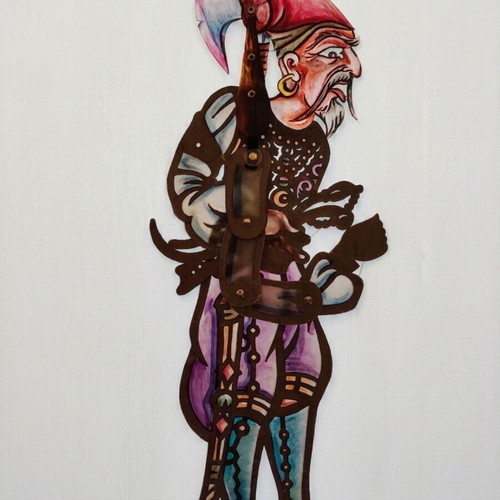 Ali Tsekouras Handmade Shadow Theatre Figure 64cm new