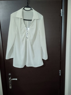 Cream blouse Italian, size M / 38 / 10